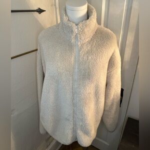PINK Victoria's Secret White Fleece Jacket